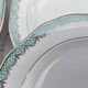 Set of 12 Longwy France earthenware soup plates, Trianon model