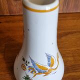 Faience soliflore vase old Moustiers décor