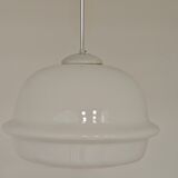 Suspension lamp "derby" in triplex opal glass – karel volf, osvě