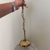 Glass bolt hanging lamp