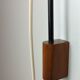 Applique vintage pendulaire scandinave teck 1960