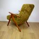 Vintage armchair B-310 VAR vintage khaki / olive long hair Rudy Lis