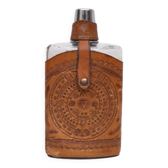 Angel Pazmino Tequila Hip Flask Ecuador 1960s