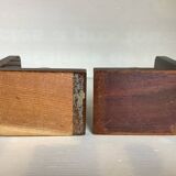 Pair of world map bookends