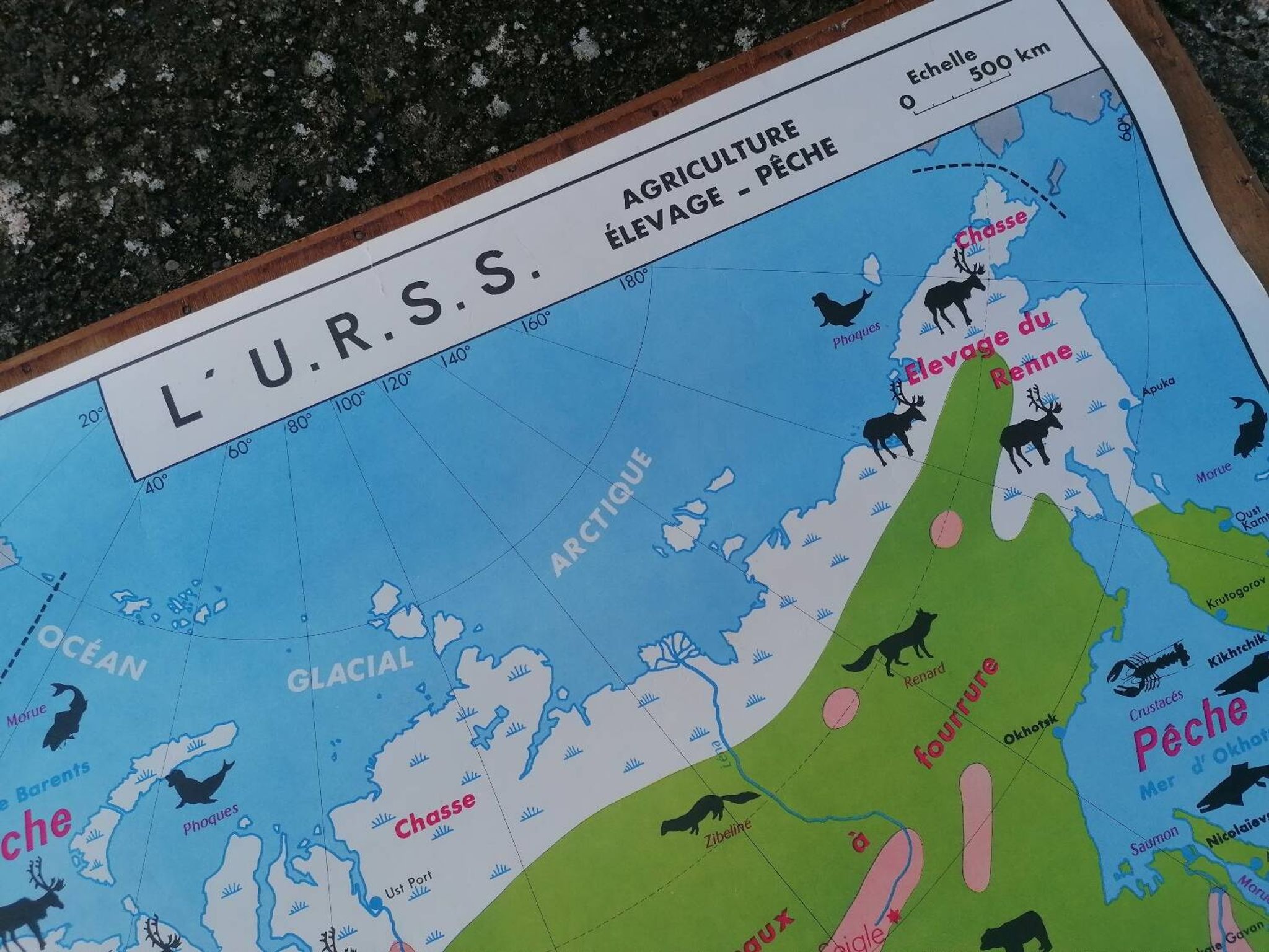 Old MDI map China - USSR