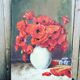 Huile sur toile bouquet de fleurs