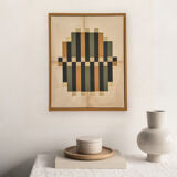 Collage on canvas • stripe t2 • signed eawy