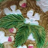 Art Nouveau floral slurry plate