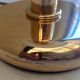 Modernist lamp vintage 70 Murano glass & brass