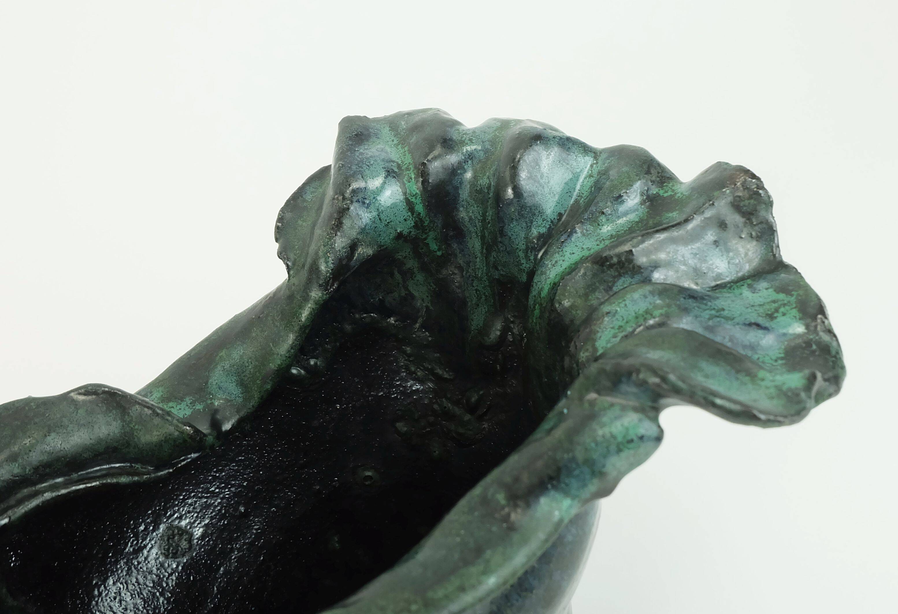 danish modern ceramic VASE bowl studio pottery conny walther demark 60s70s