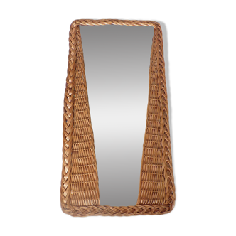 1960 rattan mirror