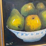 Oil painting on canvas, still life