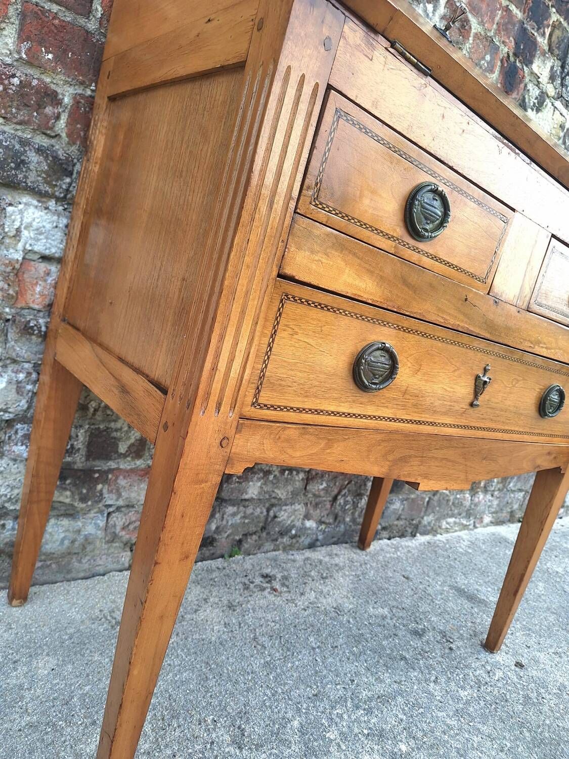 Antique secretary, vintage happiness of the day furniture, desk