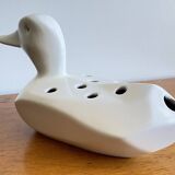 80s ceramic duck flower vase
