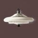 Suspension Space Age Design monte et baisse en aluminium brossé et plastique