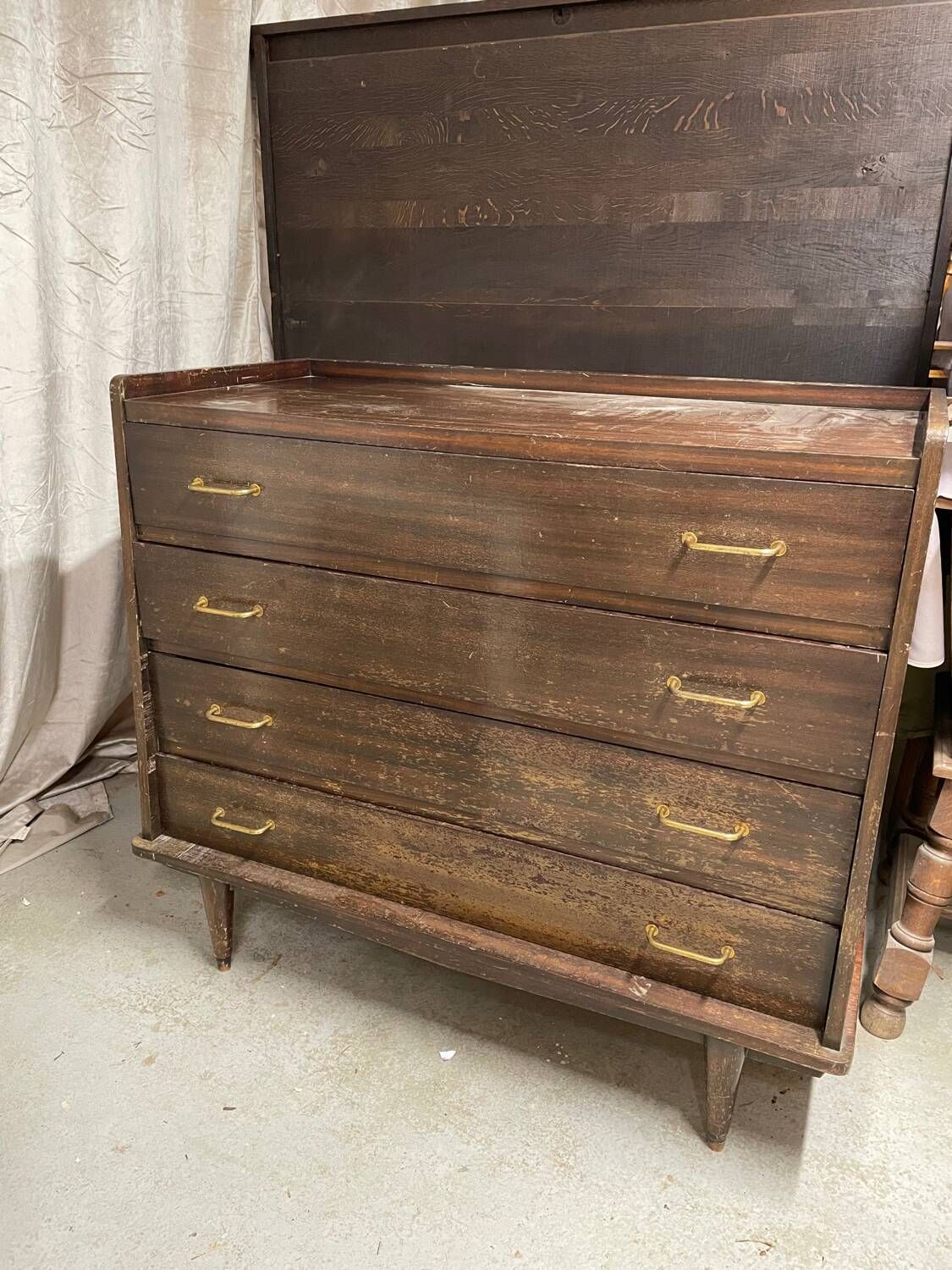 Vintage teak chest of drawers – Scandinavian style – 1960s