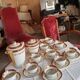 Vilatte Limoges Porcelain Coffee Service 13 Pieces, 11 People 1950