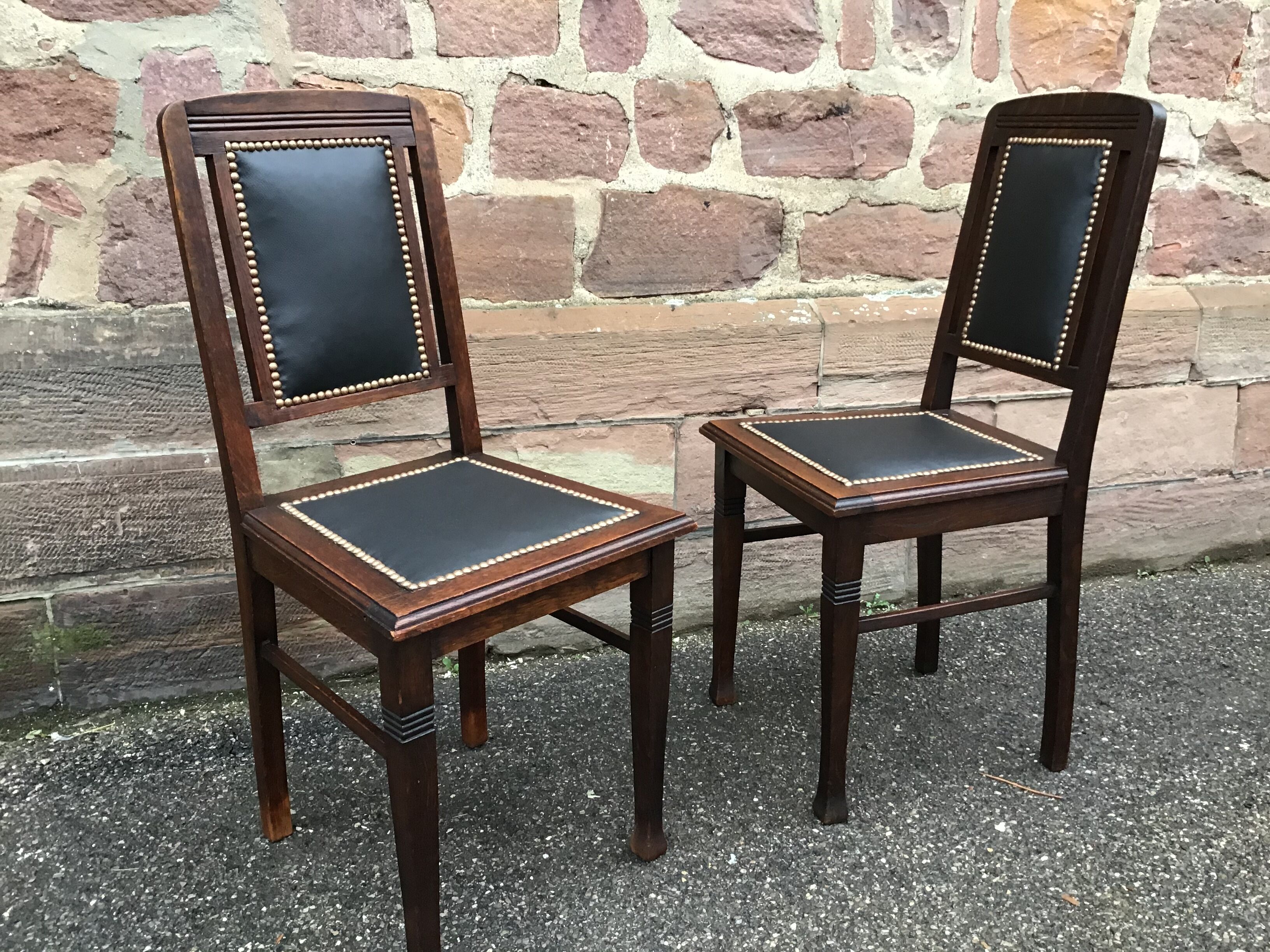 Paire de chaises art deco 1930