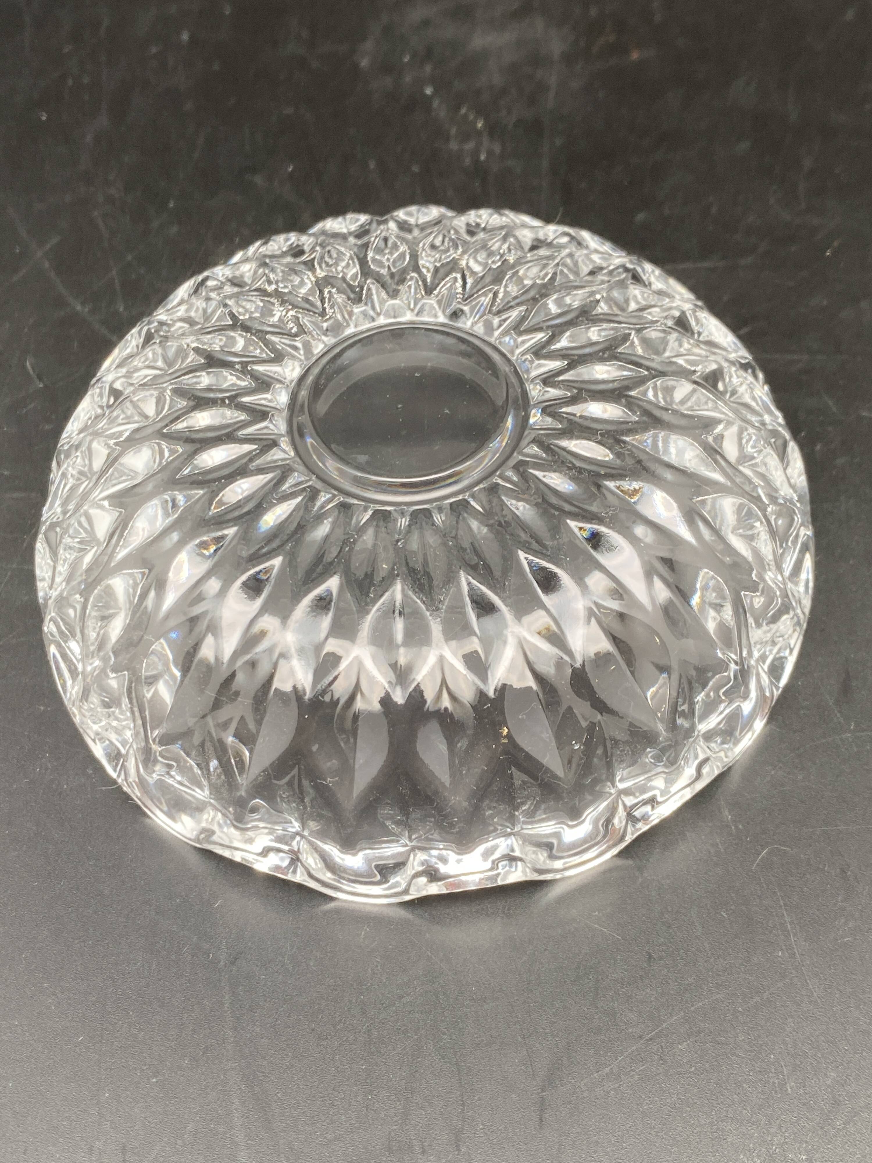 Worked glass bowls