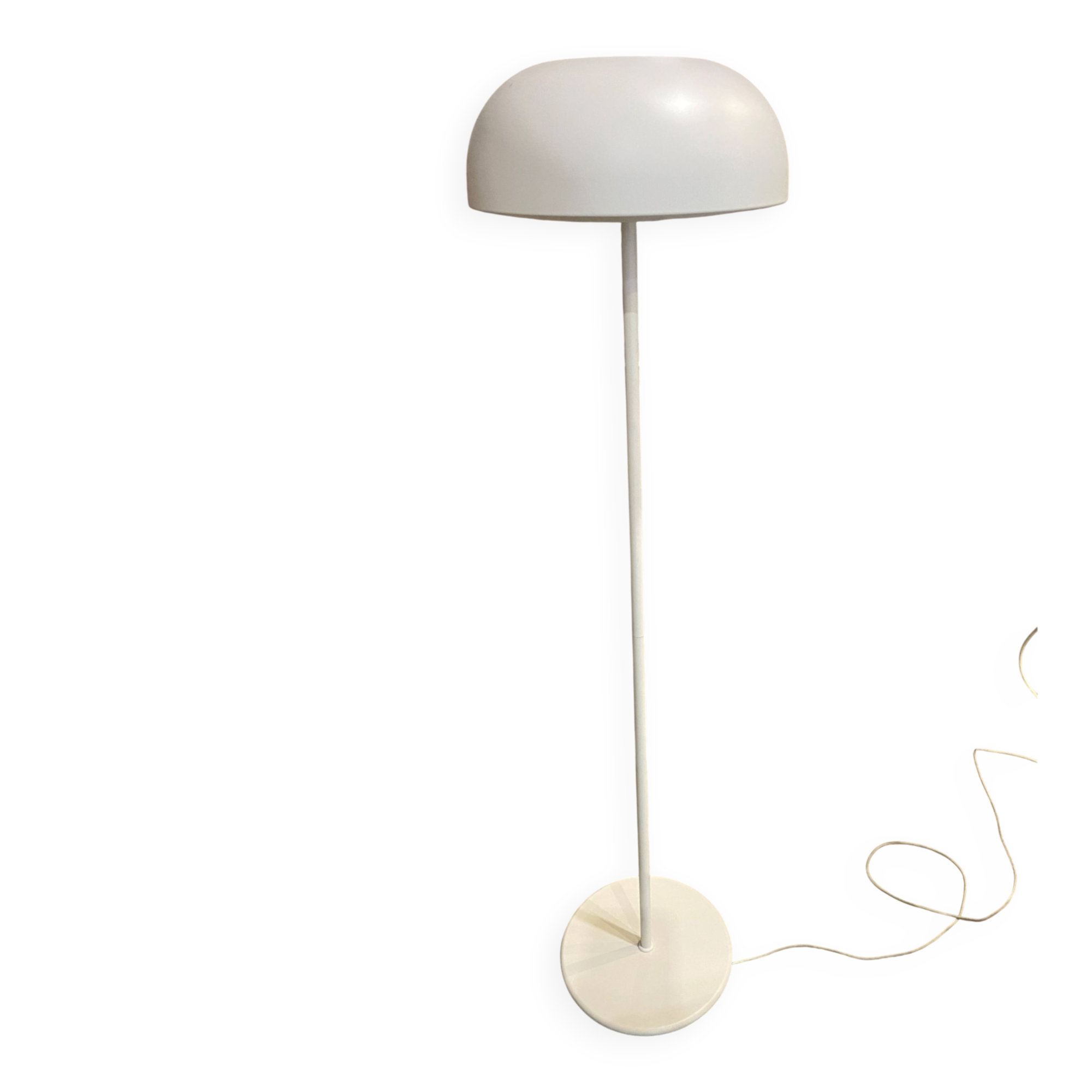 Ikea Nymane mushroom floor lamp TYP G1706 white metal vintage 1990