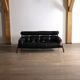 Percival Lafer MP-81 three seater sofa in black leather, Brazil 1970s