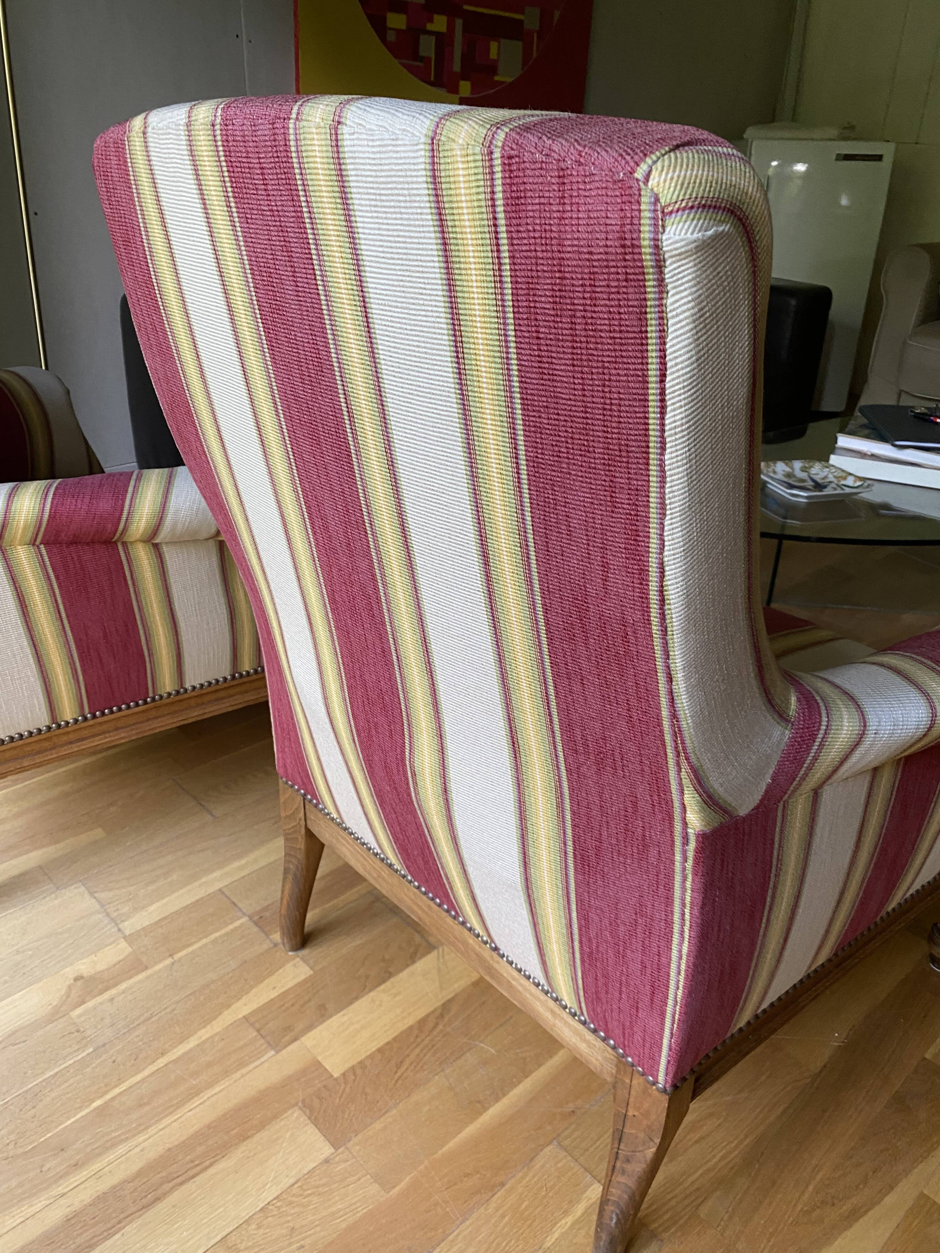 Paire de fauteuils anglais XIXe siècle