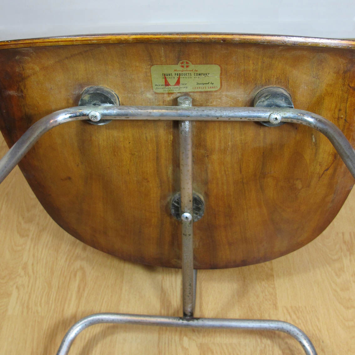 DCM chair by Charles & Ray Eames original Evans edition 1946