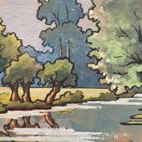 Tableau paysage André Gault