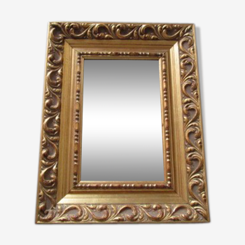 Miroir baroque doré 30x39