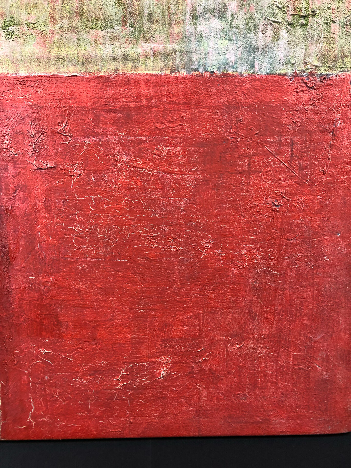 Oil on canvas - Mixed media - abstract composition