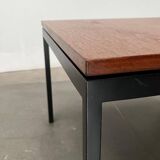 Mid-century minimalist teak side table by Florence Knoll for Knoll International, 1950s.