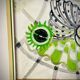 Art Deco canvas on framed chassis signed TH
