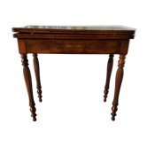 Table à jeux console acajou