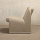 Giancarlo Piretti Alky Lounge Chairs in stone grey Bouclé Wool, Anonima Castelli