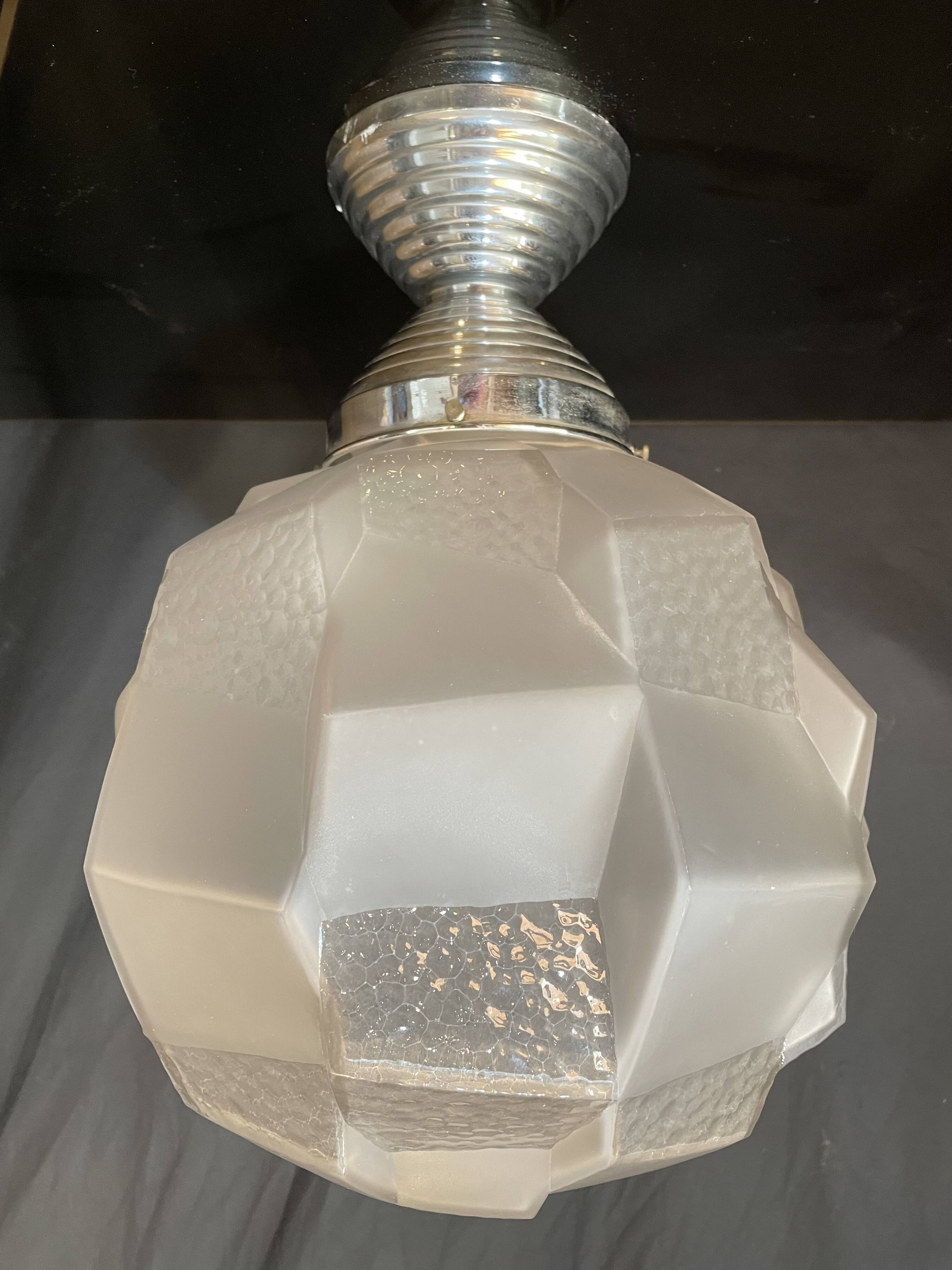 Globe pendant light 1930s/40s