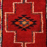 Vintage turkish  tribal runner 350x90 cm veg dye wool rug tribal, handmade