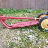 Ancienne trottinette nordy enfant métal rouge années 70 vintage