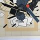 Lot de 4 lithographies originales d'Alain Le Yaouanck 1978. Les 4 élements