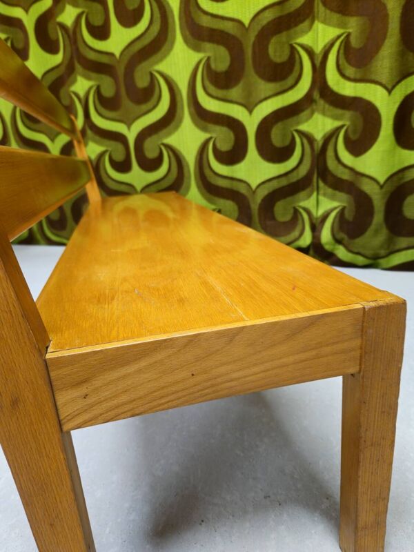 Banc école enfant vintage 1970