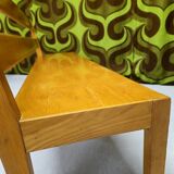 Vintage 1970s children's school bench