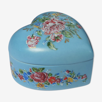 Vintage Limoges porcelain heart box