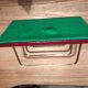 Letter holder sorter mail office leather quilted vintage brass
