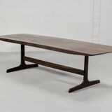 Large Fristho Dutch Design Rosewood Coffee Table for Topform, 1970s