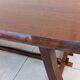 Vintage Scandinavian Brutalist Elm Farmhouse Table