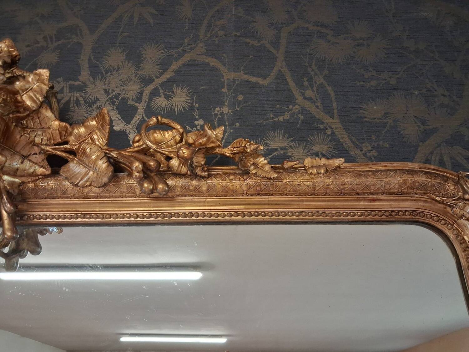 19th century mirror 205 x 147