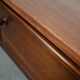 Low mahogany furniture, Danish design, 1970s, made in Denmark.