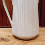 Pichet porcelaine blanc et or