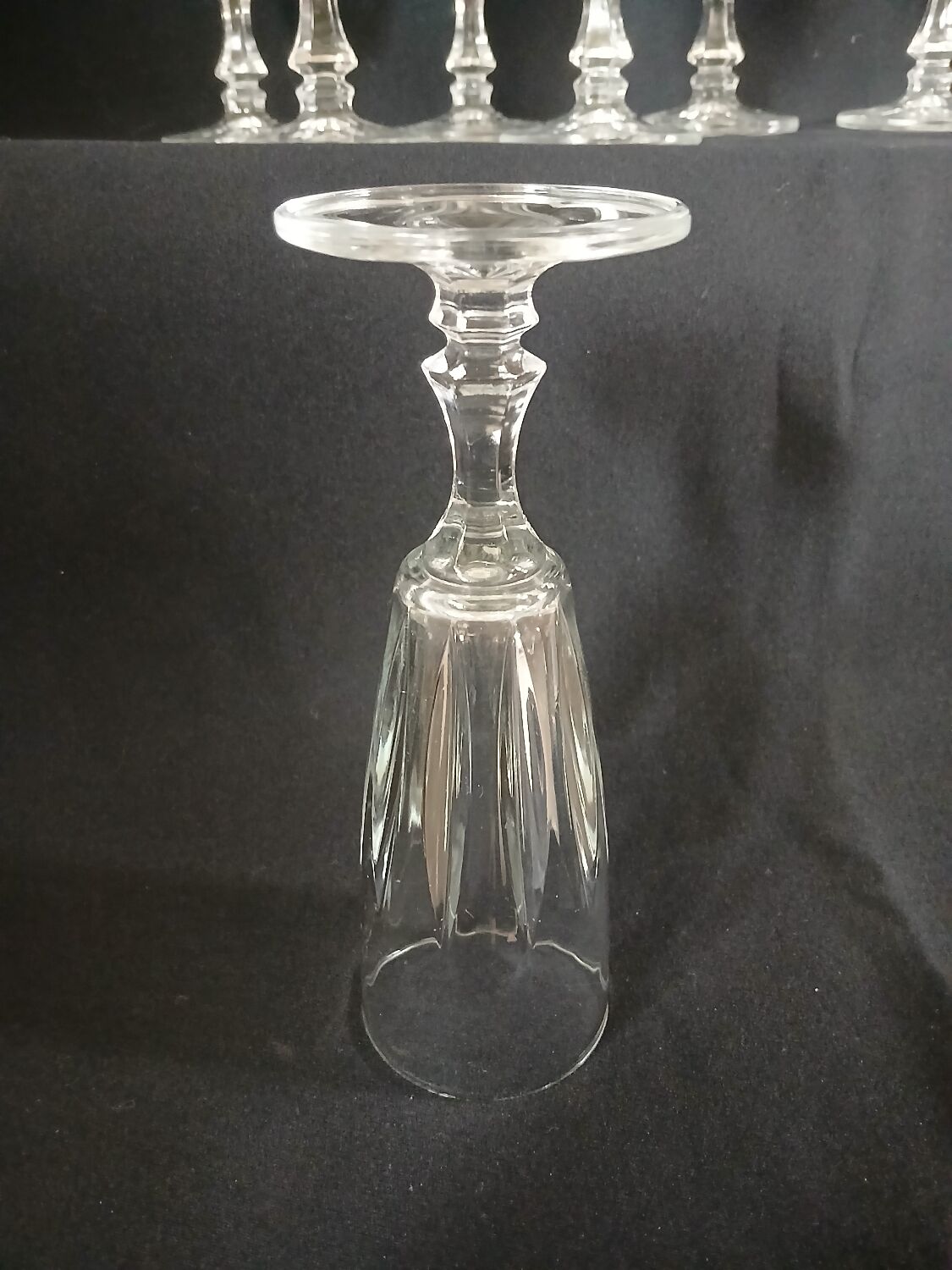 8 antique champagne flutes