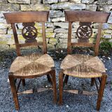 Pair of chairs early 19th century restoration