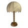 XL pine palm table mushroom lamp by Temde Switzerland, 1970s